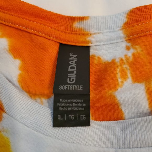 Tie dye boho style unisex T shirt size XL. 100% soft cotton. - Picture 11 of 11